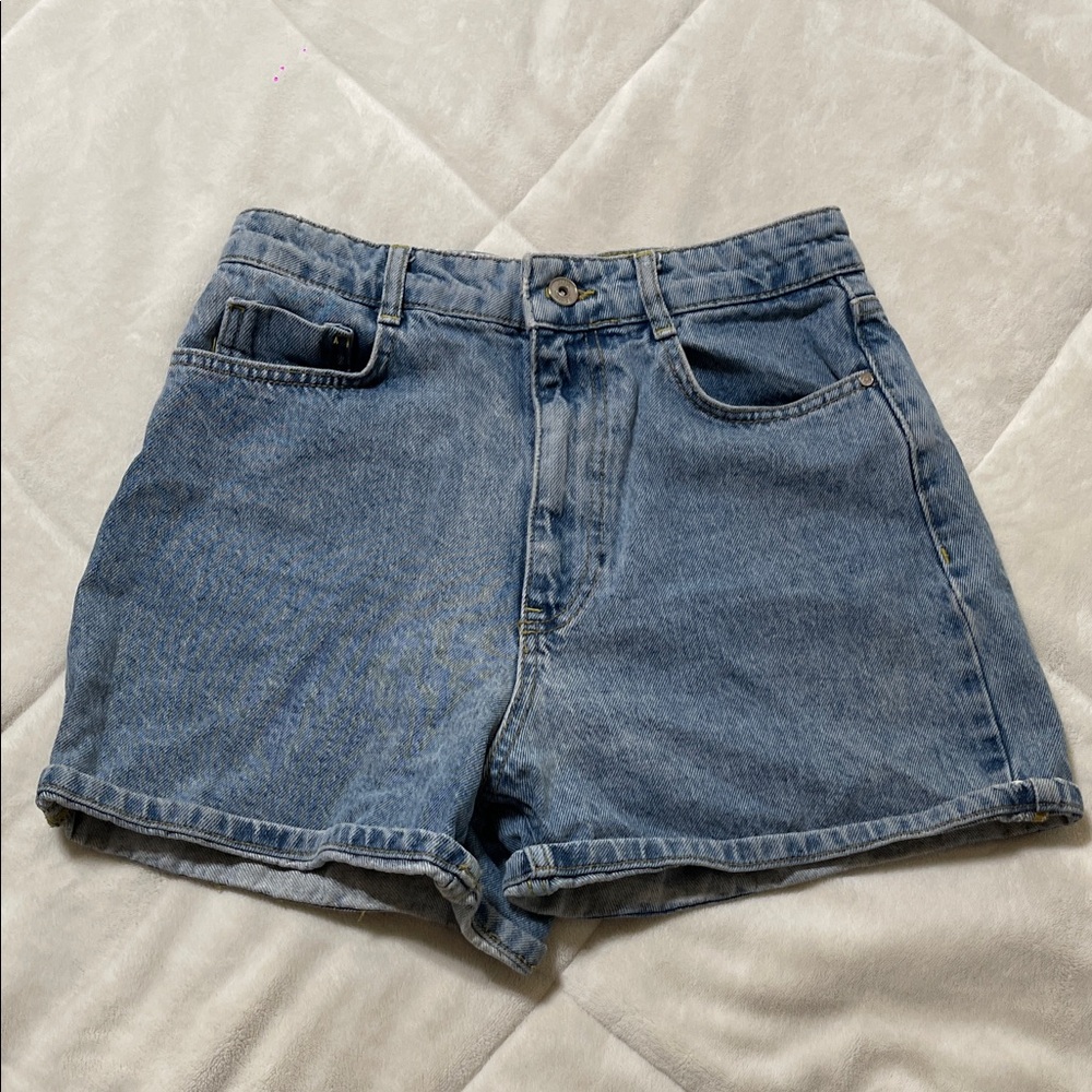 Zara Light Blue Jean Shorts